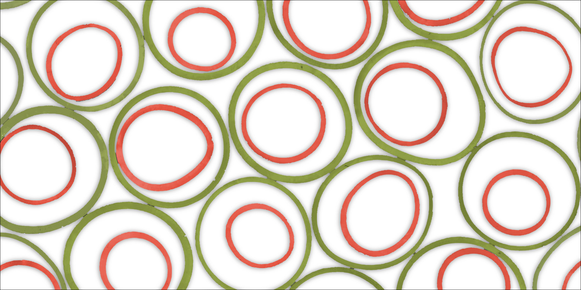Colorful Circles On White